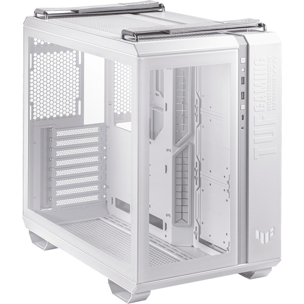 ASUS TUF GT502 PLUS ATX Mid Tower Gaming PC Case 4-fans – White