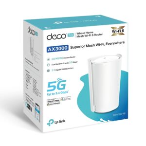 TP-Link Deco X50-5G AX3000 WiFi 6 Whole Home Mesh Router, 2.5GbE