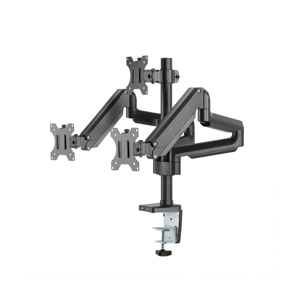 Twisted Minds C018UP Triple Monitor 17" - 27" Arm Premium Aluminum Gas Spring - Flat & Curved - Image 5