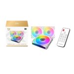 Xigmatek Starlink Ultra Arctic ARGB Fans - 3Pack (White) Modular Design