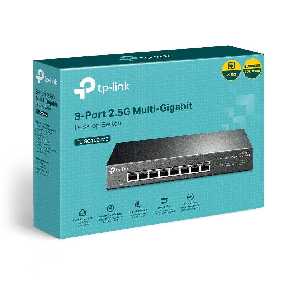 TP-Link SG108-M2 8-Port 2.5G Desktop Network Switch