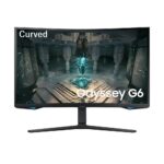 SAMSUNG 32" Odyssey G6 BG650 2K 240Hz 1ms VA Curved HDR Speaker HDMI 2.1 Smart Gaming Monitor, 32G6