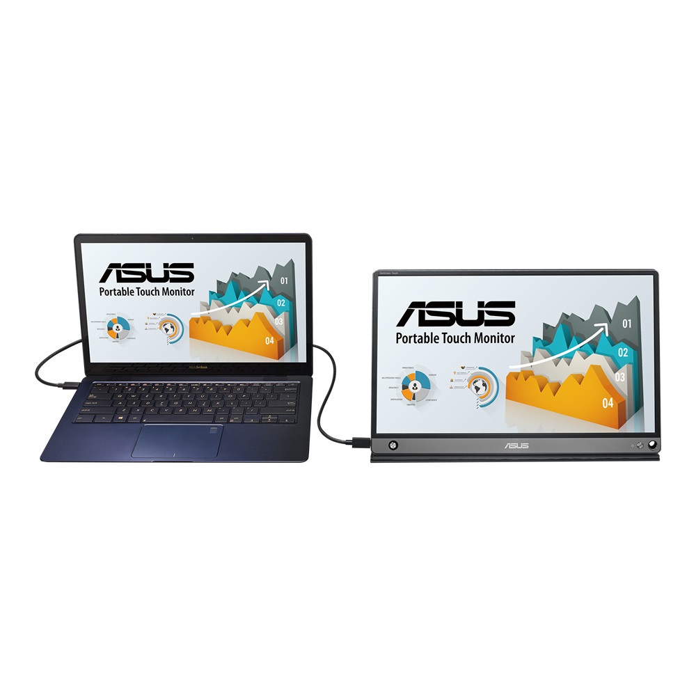 ASUS 15.6" ZenScreen Touch MB16AMT Portable Monitor IPS FHD Battery, USB-C Micro-HDMI Speaker - Image 4