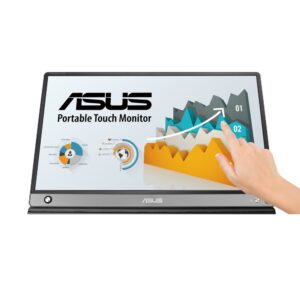 ASUS 15.6" ZenScreen Touch MB16AMT Portable Monitor IPS FHD Battery, USB-C Micro-HDMI Speaker
