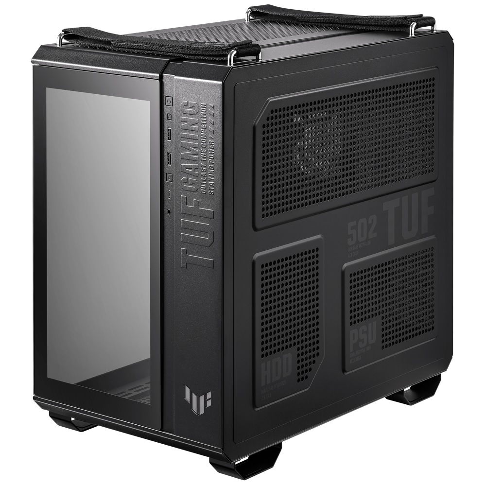 ASUS TUF GT502 PLUS ATX Mid Tower Gaming PC Case 4-fans – Black - Image 2