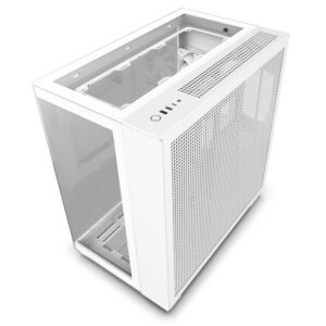 NZXT H9 Elite Premium Dual-Chamber Mid-Tower Airflow Case, 3x RGB Fans (White)