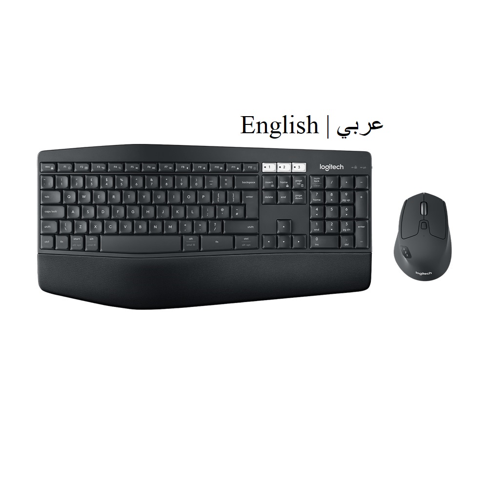 Logitech MK850 Performance Multi-Device Wireless Keyboard and Mouse Combo - Arabic/English