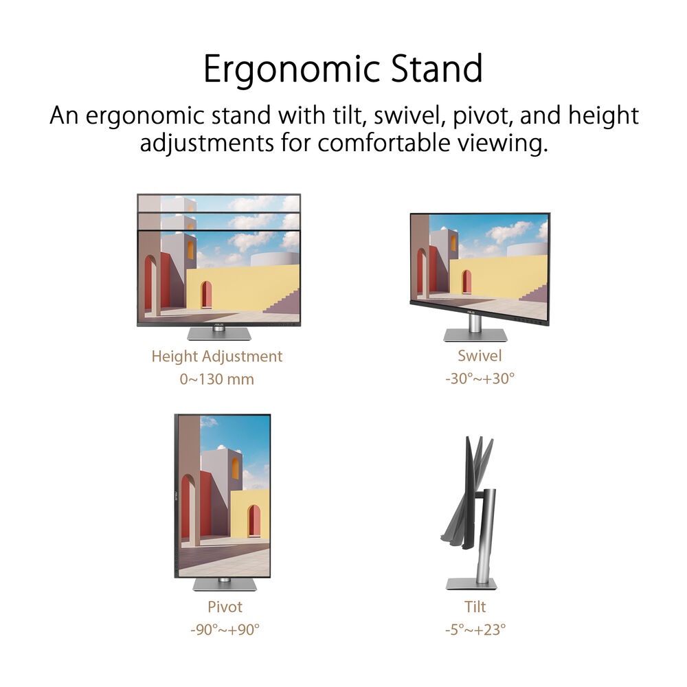 ASUS 27" ProArt Display PA279CRV Professional Monitor IPS 4K, Adobe RGB, USB-C PD 96W, sRGB, HDR400 - Image 8