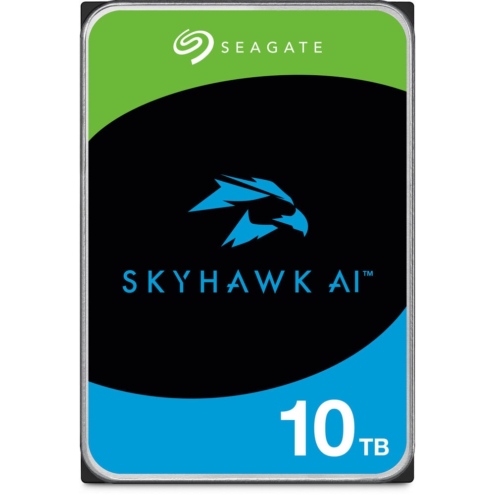 Seagate 10TB SkyHawk AI Surveillance HDD 3.5" SATA III Internal Hard Drive - 7200rpm