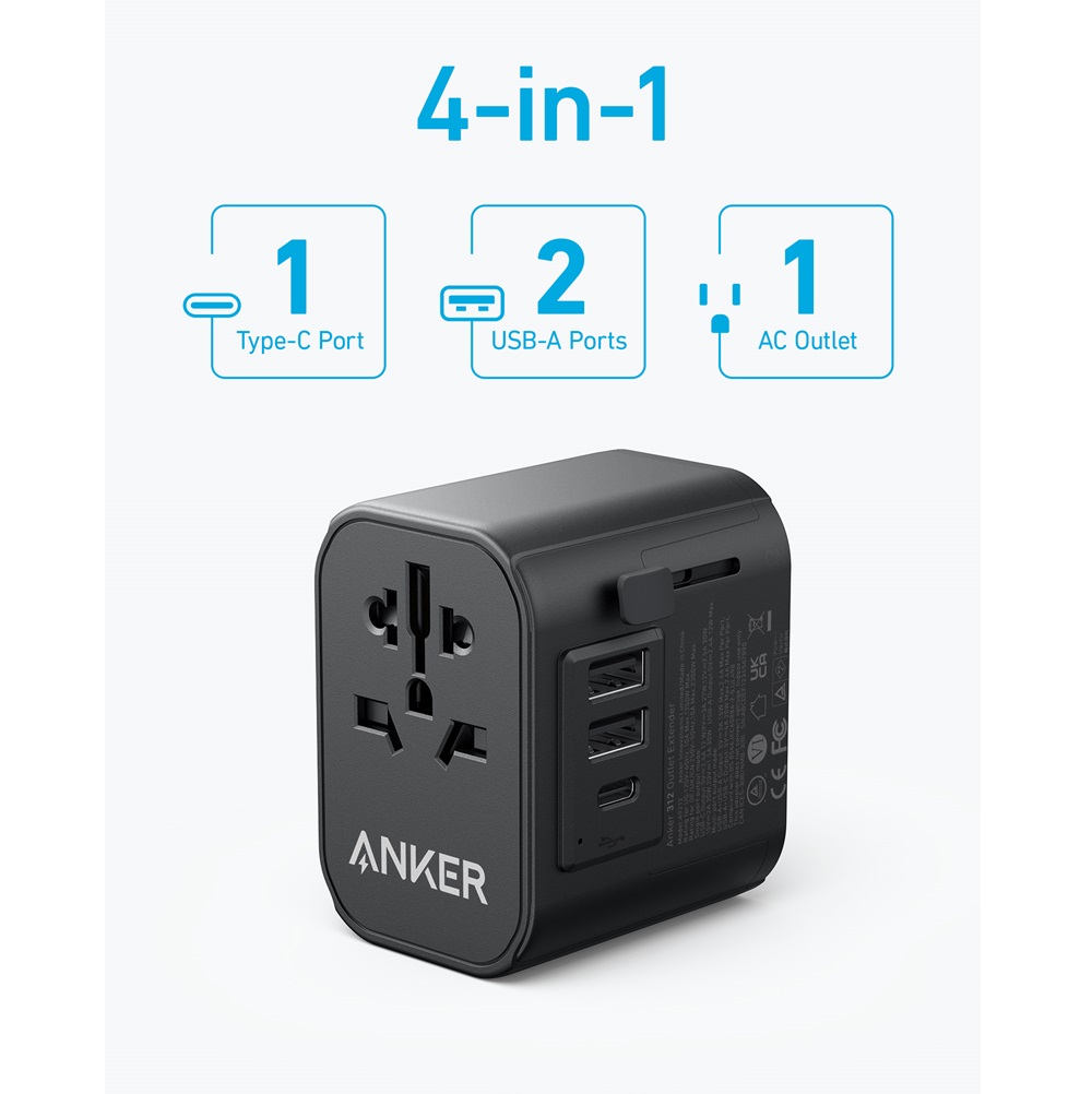 Anker 312 Outlet Extender 30 Watts -Black -A9212K11 - Image 3