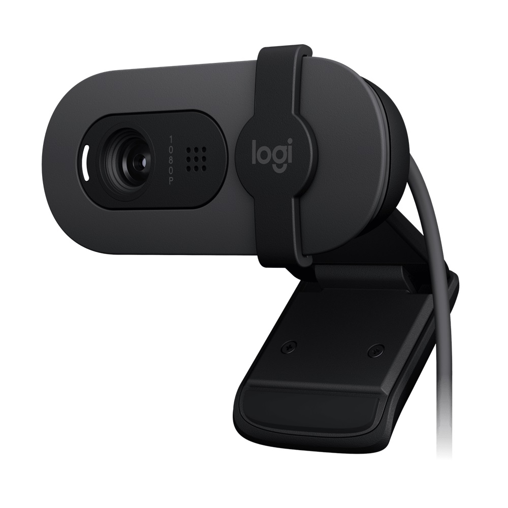 Logitech Brio 100 Full HD Webcam with Privacy Shutter - Black - Image 2