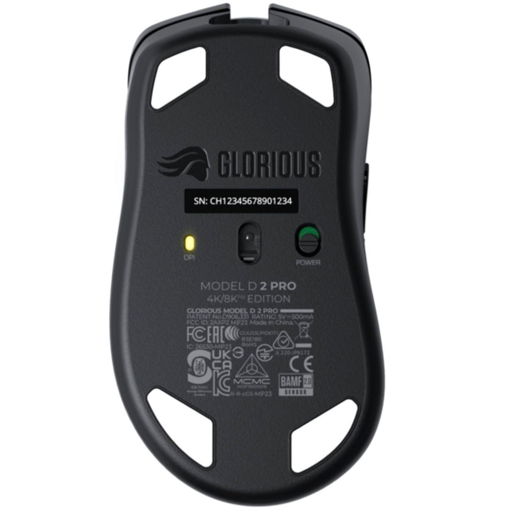 Glorious Model D 2 Pro Wireless Gaming Mouse 4K/8K Hz Edition, 62g – Black - Image 5