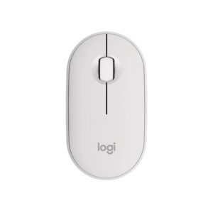 Logitech M350s Pebble Mouse 2 Slim Bluetooth Mouse - White