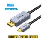Jasoz Type C to DisplayPort Cable, USB-C to DP 1.4 8K@60Hz - 2m - Image 2