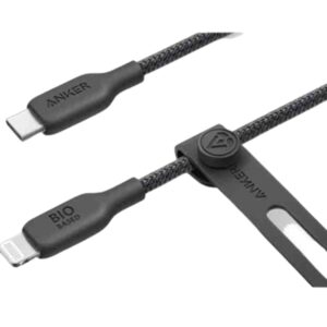 Anker 542 USB-C to Lightning Cable - Bio-Nylon - 6ft/1.8m -Black -A80B6H11