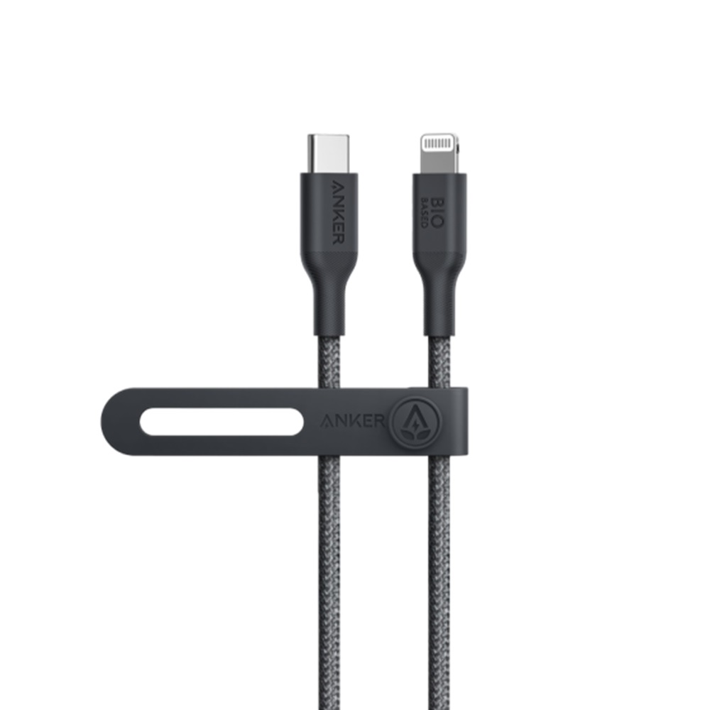 Anker 542 USB-C to Lightning Cable - Bio-Nylon - 6ft/1.8m -Black -A80B6H11 - Image 2