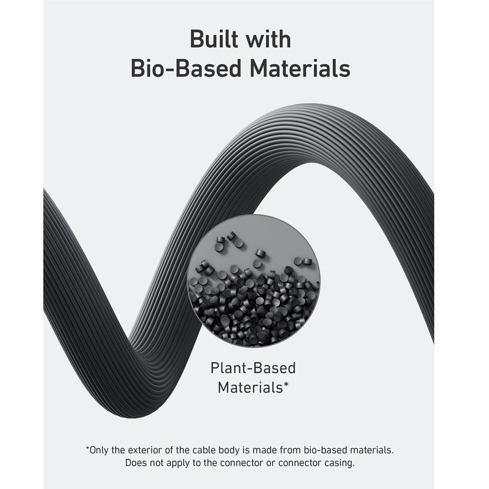 Anker 544 USB-C to USB-C Cable 140W -Bio-Based -3ft -Black -A80F1H11 - Image 2