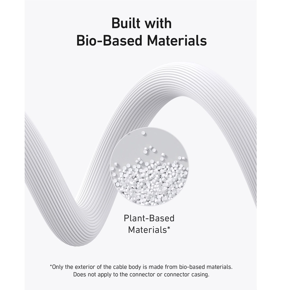 Anker 544 USB-C to USB-C Cable 140W -Bio-Based -6ft -White -A80F2H21 - Image 2
