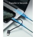 Anker 3 in 1 Cable PowerLine II -3ft -Black -A8436H12 - Image 3