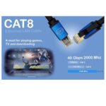 CAT8 RJ45 S/FTP 40Gbps Ethernet Network Cable - 1m - Image 2