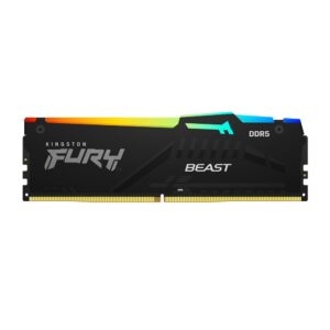 Kingston 16GB DDR5 6000MHz Fury Beast RGB Desktop RAM CL36 (Single module)