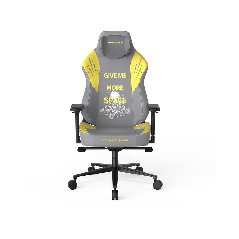 DXRacer Craft Pro Classic Astronaut Gaming Chair - Grey/Yellow