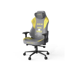 DXRacer Craft Pro Classic Astronaut Gaming Chair - Grey/Yellow - Image 3
