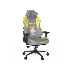 DXRacer Craft Pro Classic Astronaut Gaming Chair - Grey/Yellow - Image 2