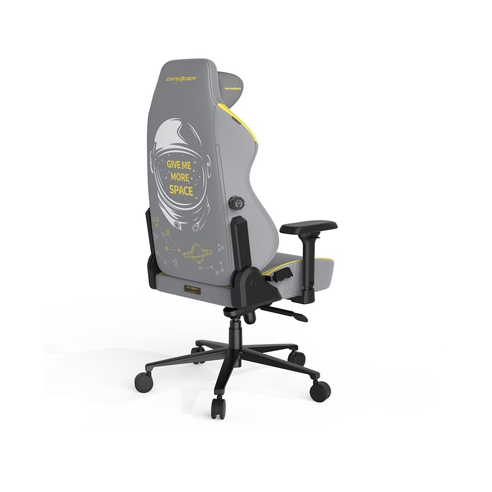 DXRacer Craft Pro Classic Astronaut Gaming Chair - Grey/Yellow - Image 5