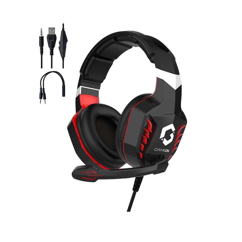 GameOn GOK901 Nightfall LED Gaming Headset - Black