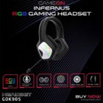 GameOn GOK905 Infernus RGB Gaming Headset - Black - Image 6