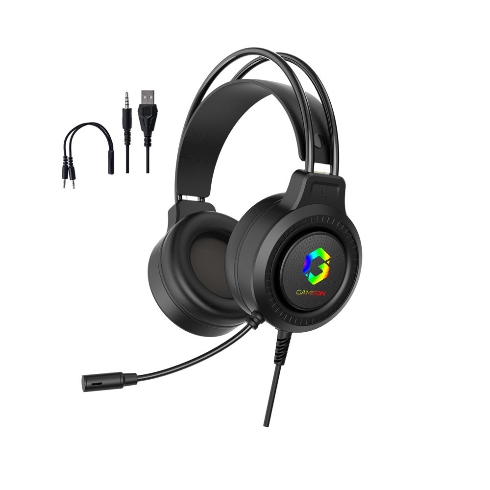 GameOn GOT101 Shadowfire RGB Gaming Headset - Black - Image 2