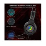 GameOn GOT101 Shadowfire RGB Gaming Headset - Black - Image 5