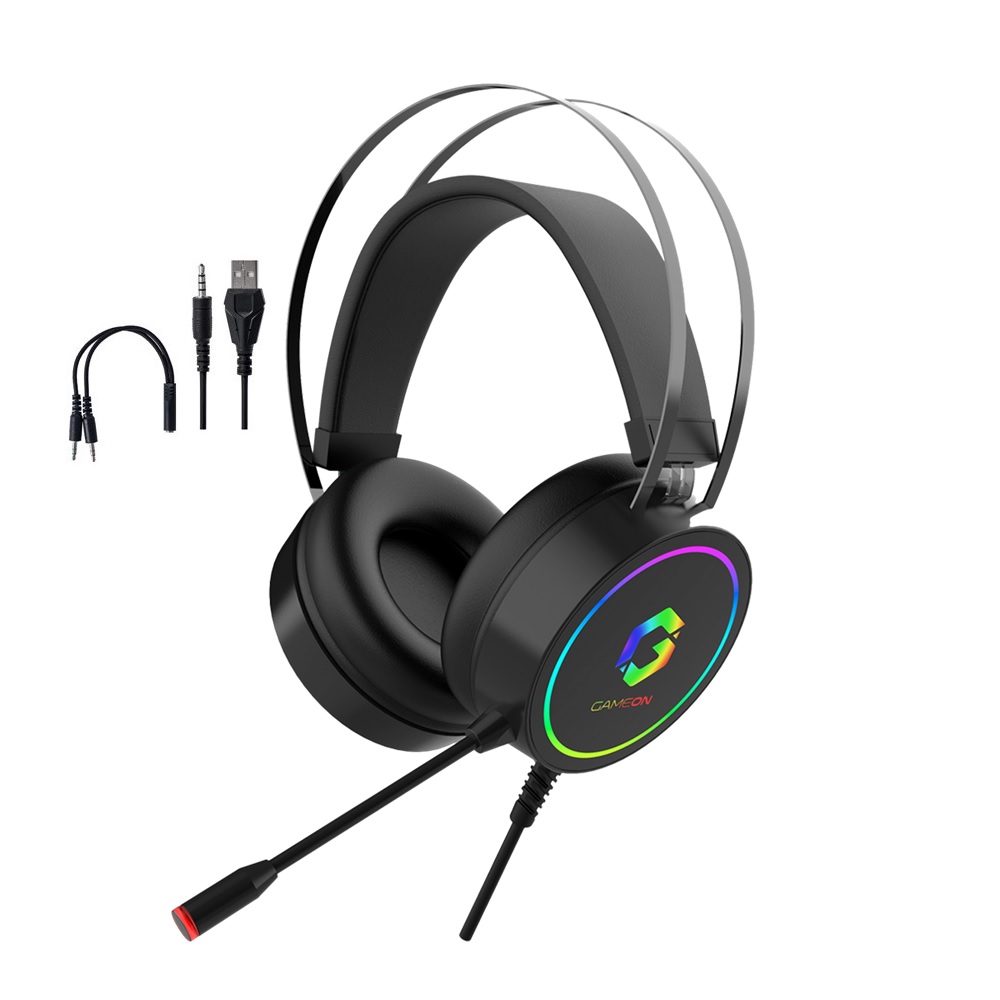 GameOn GOT200A Thunderstrike RGB Gaming Headset - Black