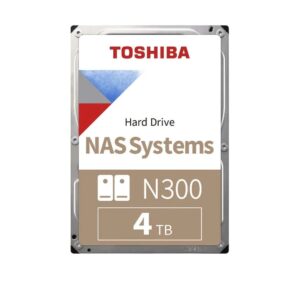 Toshiba 4TB N300 NAS Hard Drive 3.5" SATA Internal HDD, 7200rpm