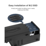 TerraMaster D5 Hybrid 5-Bay USB-C 3.2 Gen2 M.2 NVME with 3.5"/2.5" SATA HDD SSD Disk Enclosure Case - Image 2