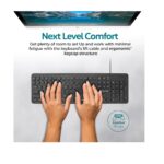 Promate EasyKey-4 Ultra-Slim Quiet Key Wired Keyboard - USB (Arabic/English) - Image 2