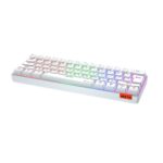 MeeTion MK005 Wired 60% Mini Gaming Mechanical Keyboard English-Arabic, Blue Switch (White) - Image 5