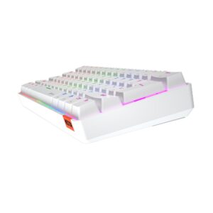 MeeTion MK005 Wired 60% Mini Gaming Mechanical Keyboard English-Arabic, Blue Switch (White) - Image 7