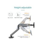 ZENO M8 17″ – 32″ Single Monitor Arm Full Motion Height Swivel Tilt Rotation Adjustable (Only For Flats) - Image 2