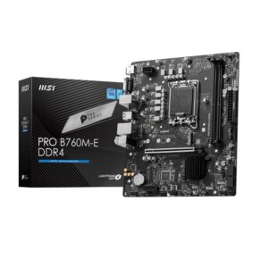MSI PRO B760M-E DDR4 mATX Motherboard