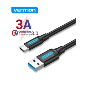 Vention USB-C to USB-A 3.0 Fast Charging Data Sync 3A Cable, 1.5m