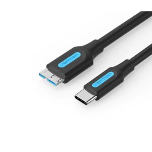 Vention USB-C Male to USB Micro-B Male Cable (M/M), 1m