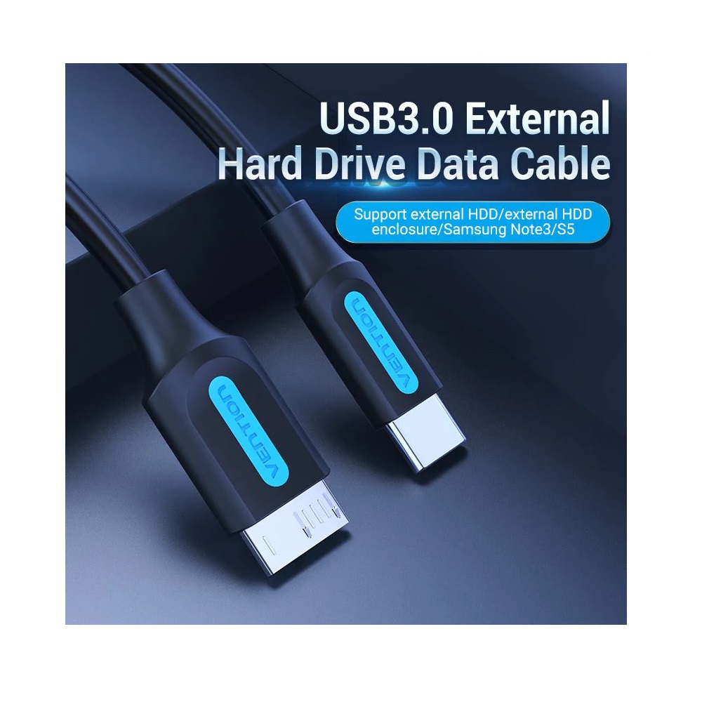 Vention USB-C Male to USB Micro-B Male Cable (M/M), 0.5m - Image 2