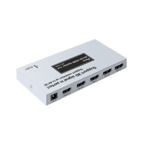 DTECH 7144A HDMI Splitter 4 Port, 1 in 4 Out 4K Quad Monitor Display (1x4)