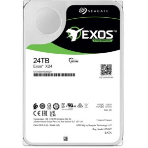 Seagate 24TB EXOS X24 HDD 3.5″ SATA III Internal Hard Drive, 7200rpm