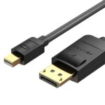 Vention Mini DisplayPort to DisplayPort Cable 4K 60Hz MiniDP Male to DP Male, 2m - Image 2