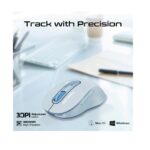 Promate Ken - Blue Dual Mode Wireless Bluetooth Optical Mouse with BT & RF Connectivity - Image 2