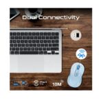Promate Ken - Blue Dual Mode Wireless Bluetooth Optical Mouse with BT & RF Connectivity - Image 3