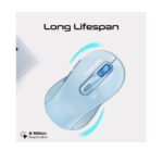 Promate Ken - Blue Dual Mode Wireless Bluetooth Optical Mouse with BT & RF Connectivity - Image 4